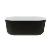 Windsor Freestanding Acrylic Bath, 1500mm, Matte Black